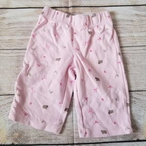 CARHARTT pink animal print pants 6M